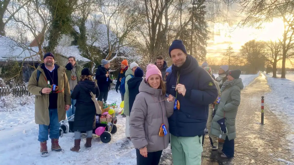 Was Gruppen bei klirrender Kälte erleben
