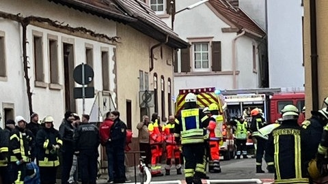 Feuer in Weingut in Weisenheim am Berg am 11. Januar 2026