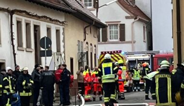 Feuer in Weingut in Weisenheim am Berg am 11. Januar 2026