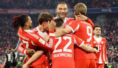 Bundesliga, 17. Spieltag – Sonntag: Bayern München siegt klar gegen Wolfsburg, Gladbach holt sich Heimsieg