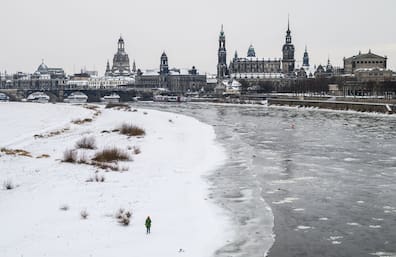 Blick auf die Elbe in Dresden