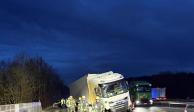 Hessen: 1.000 Liter Diesel ausgelaufen - riesiger Stau auf A3 bei Wiesbaden