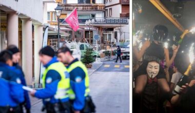 Überwachungskamera zeigt Detail vor Notausgang