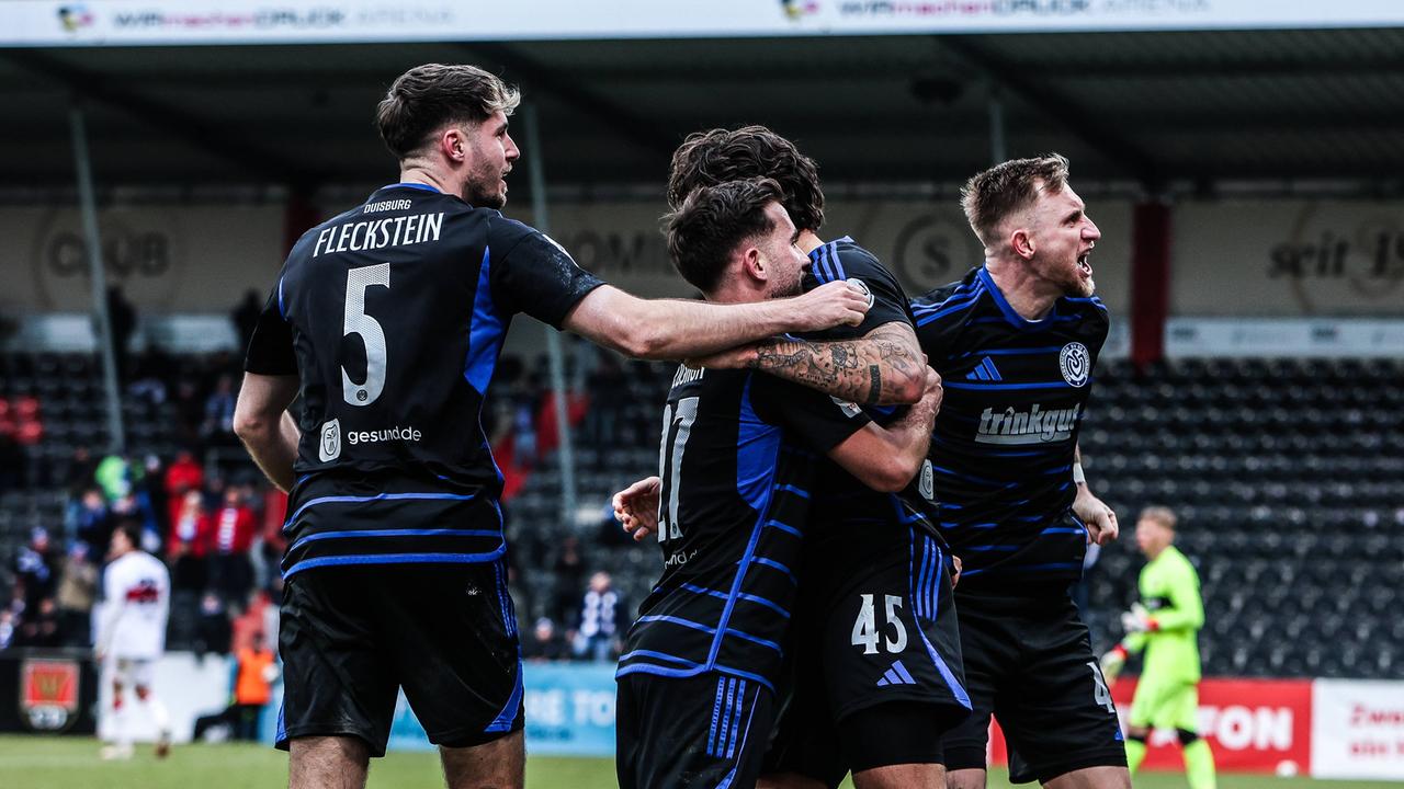 WDR-Sport: Vier Tore nach der Pause: MSV Duisburg erobert Rang zwei