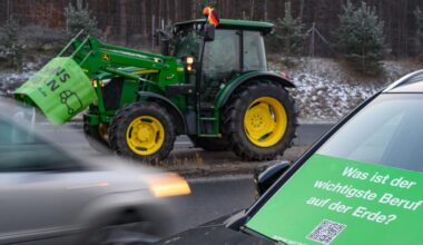 Protest: "Ohne uns kein Essen": Bauernprotest am Berliner Ring endet
