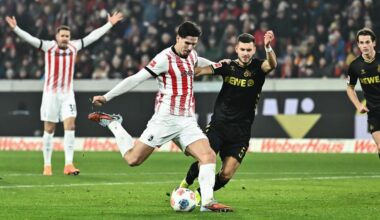 Bundesliga, 19. Spieltag – Sonntag: Freiburg schlägt Köln, Stuttgart gewinnt in Mönchengladbach