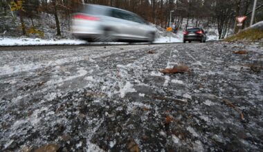 DWD warnt vor Frost und Glätte zum Wochenstart