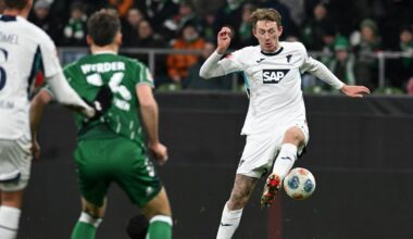 Bundesliga, 16. Spieltag – Nachholspiel: Werder verliert gegen Hoffenheim, Remis bei St. Pauli und Leipzig