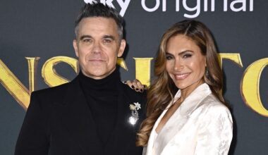 Robbie Williams und Ayda Field Williams bei der Weltpremiere von "Tinsel Town" im Vue Leicester Square London, November 2025