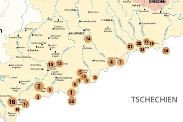 Skigebiete in Sachsen 2026 auf einen Blick: Die beliebtesten Orte zum Skifahren im Erzgebirge und Vogtland - Überblick über die größten Skigebiete in Sachsen 2025/2026. Copyright: Adobe Stock / lesniewski / Redaktion