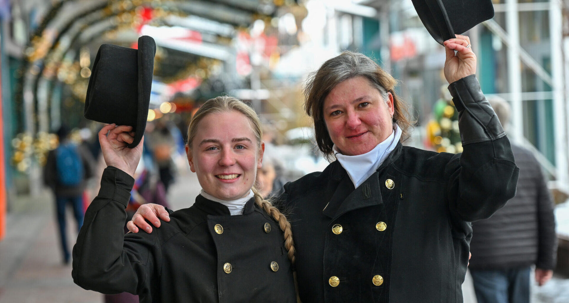 Schornsteinfeger im Chemnitz Center unterwegs