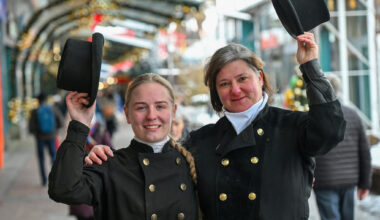 Schornsteinfeger im Chemnitz Center unterwegs