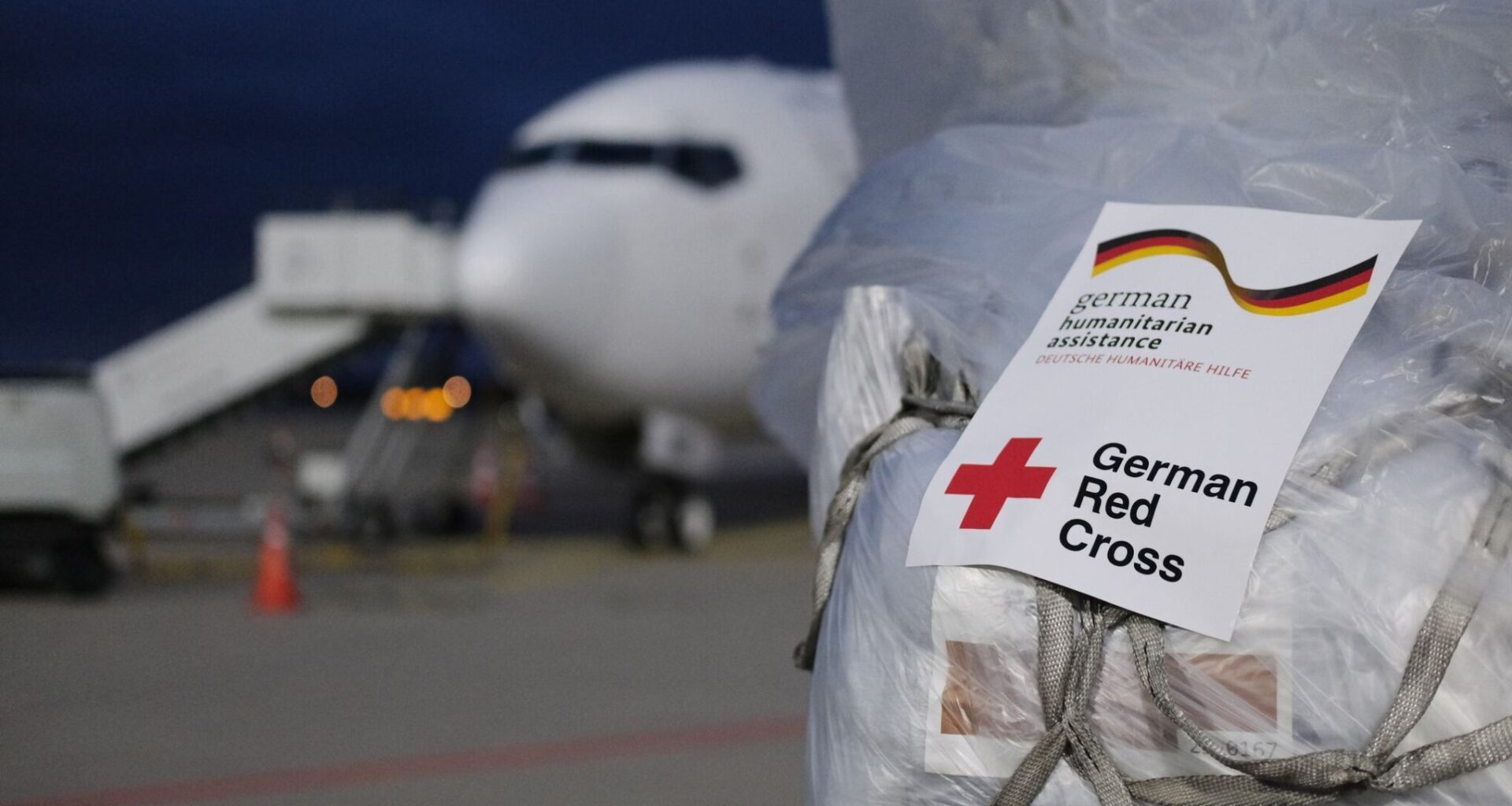 58 Tonnen Hilfsgüter für Gaza starten aus Leipzig