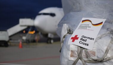 58 Tonnen Hilfsgüter für Gaza starten aus Leipzig