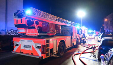 Brand in Leipzig: Feuer in Wohnblock ausgebrochen