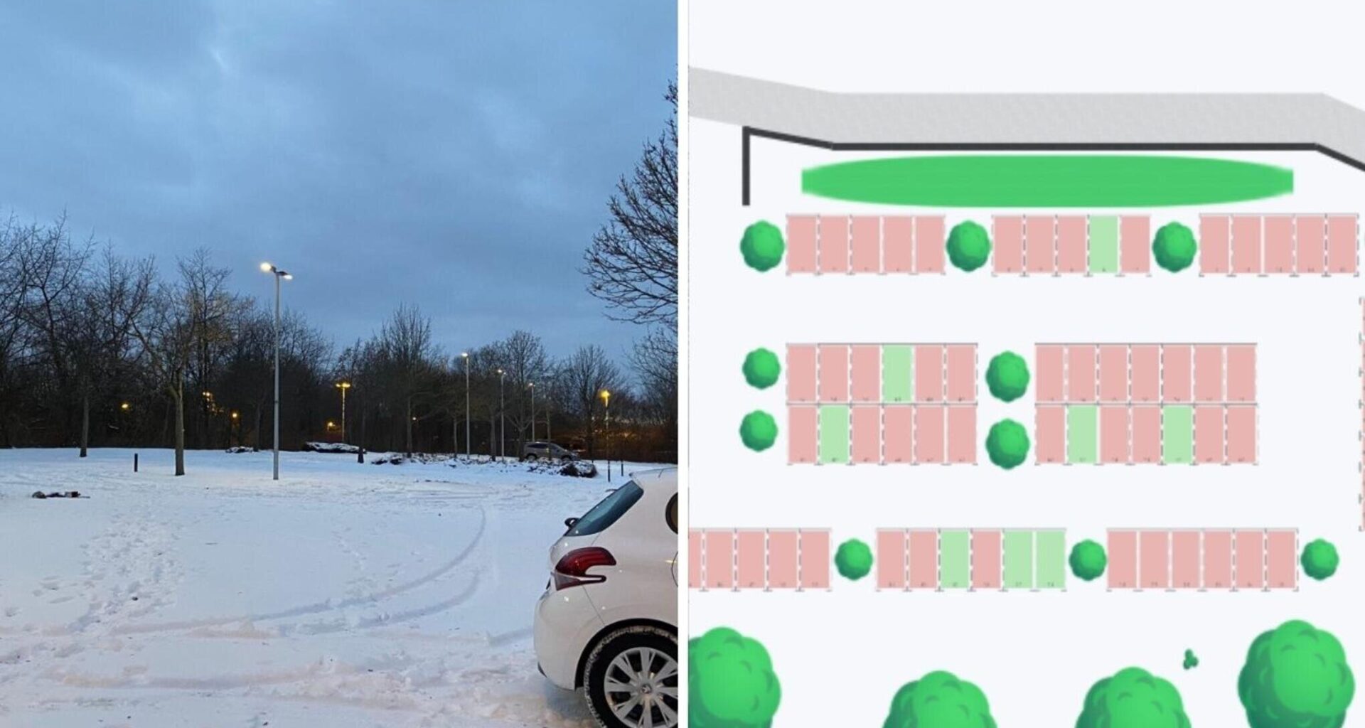 Leerer Pendler-Parkplatz in Chemnitz wird online als belegt angezeigt