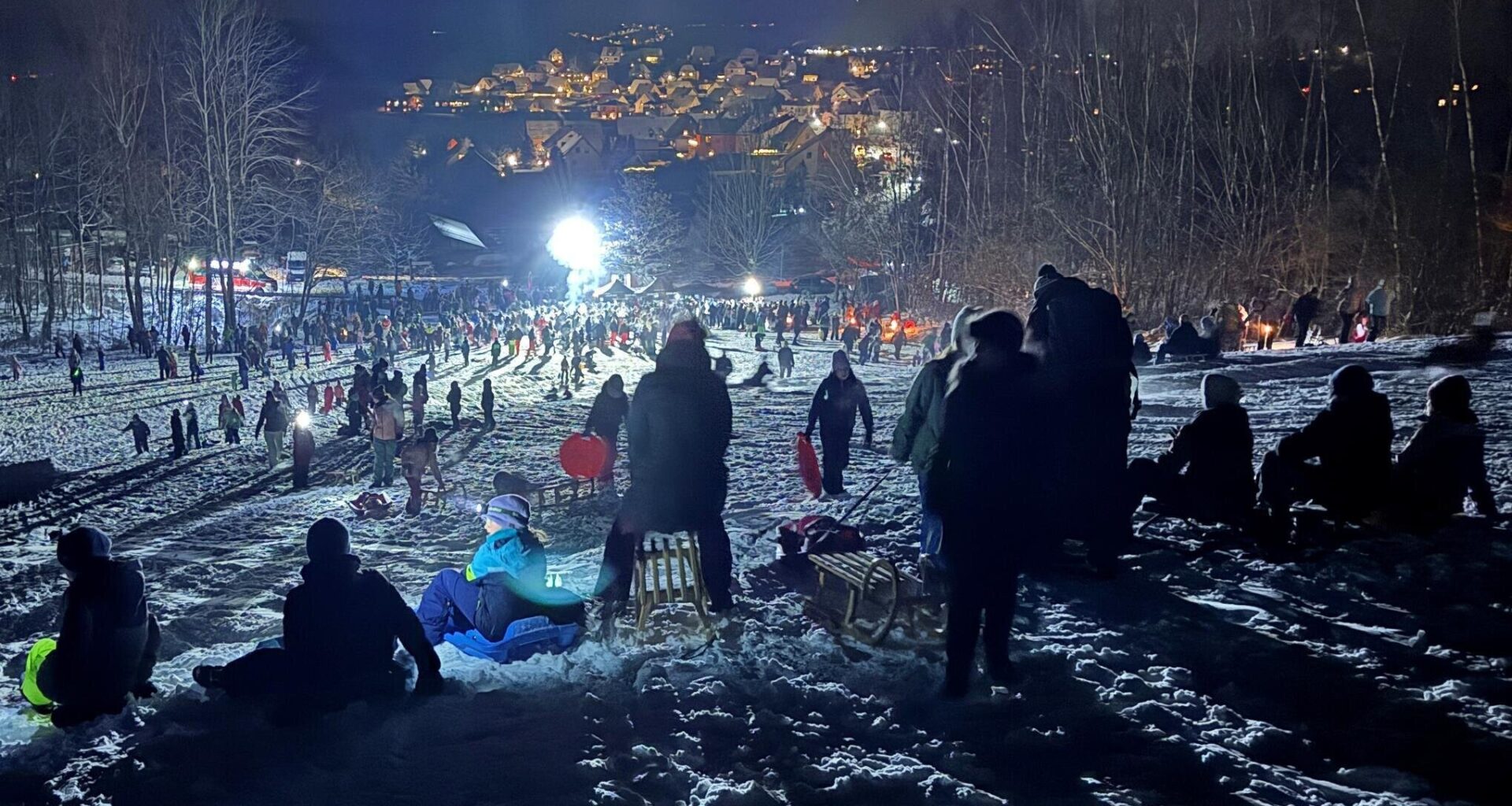 Ansturm auf Nachtrodeln im Erzgebirge