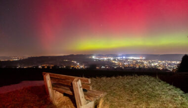 Polarlichter erleuchten das Erzgebirge – Die schönsten Bilder