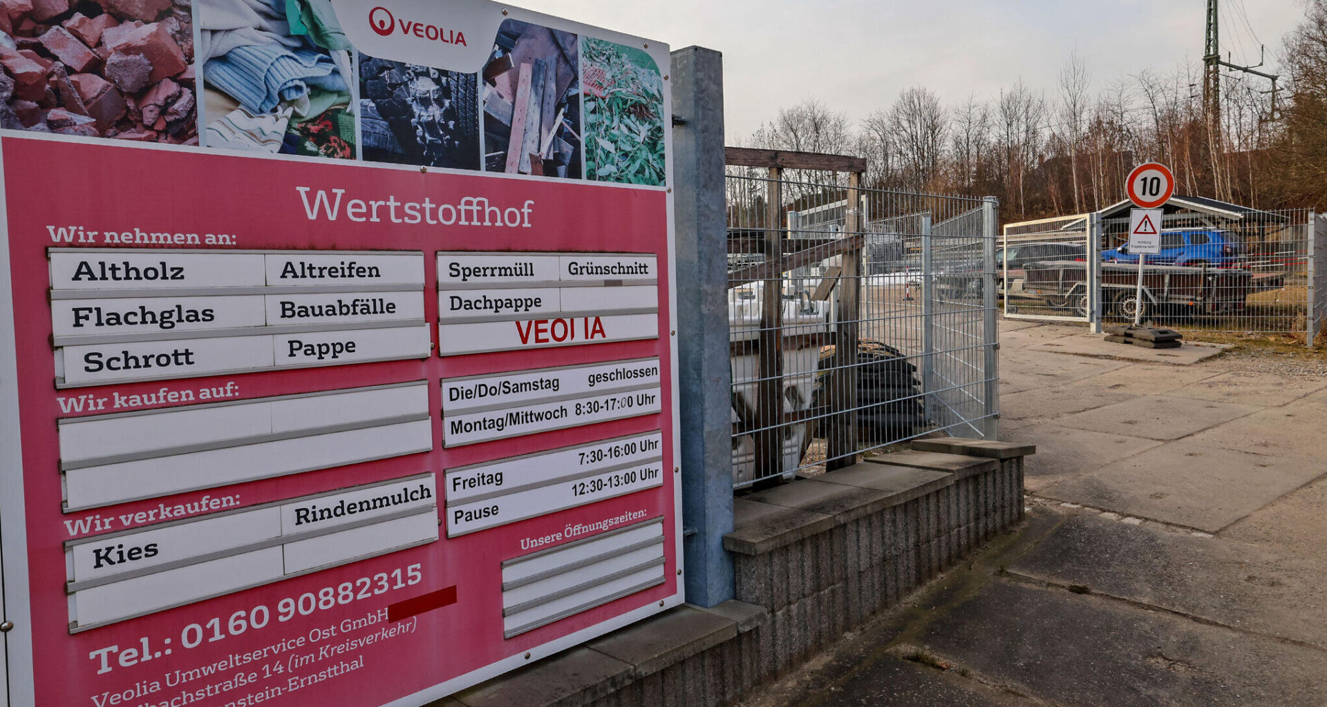 Veolia schließt Wertstoffhof in Hohenstein-Ernstthal: Wohin können Kunden ausweichen?