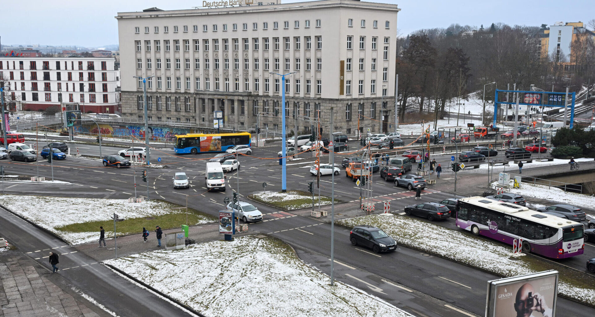 Falkeplatz in Chemnitz wird ab Montag zum Nadelöhr