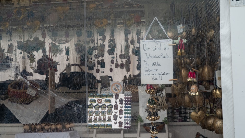 Wenn die Touristen im kalten Januar ausbleiben, gehen einige Händler des Viktualienmarkts in Urlaub.