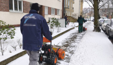Die meisten Gehwege in Berlin bleiben glatt