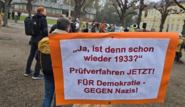 PRÜF-Demo vor dem Bundesverfassungsgericht am 10. Januar 2026