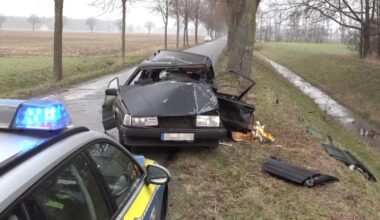 Frau bei Glätte-Unfall in Bad Essen schwer verletzt