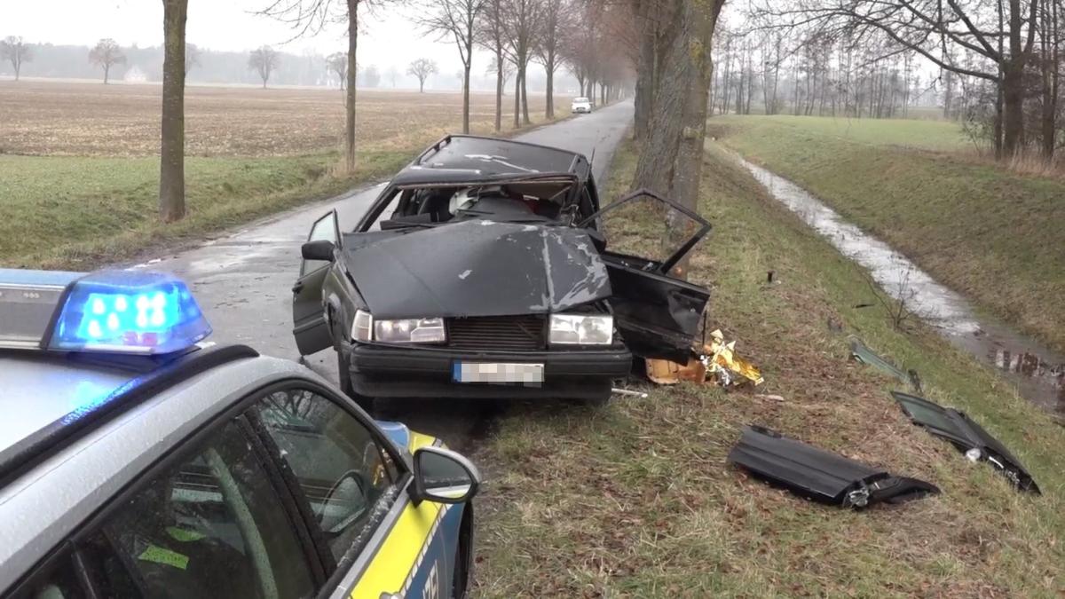 Frau bei Glätte-Unfall in Bad Essen schwer verletzt