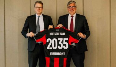 Eintracht Frankfurt | Klub | Partner und Sponsoren | Eintracht Frankfurt und Deutsche Bank verlängern Partnerschaft vorzeitig bis 2035 – umfangreichster Kooperationsvertrag in der Geschichte des Klubs
