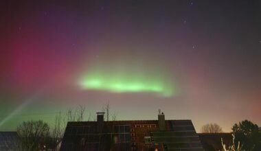 Polarlicht über Augsburg zu sehen