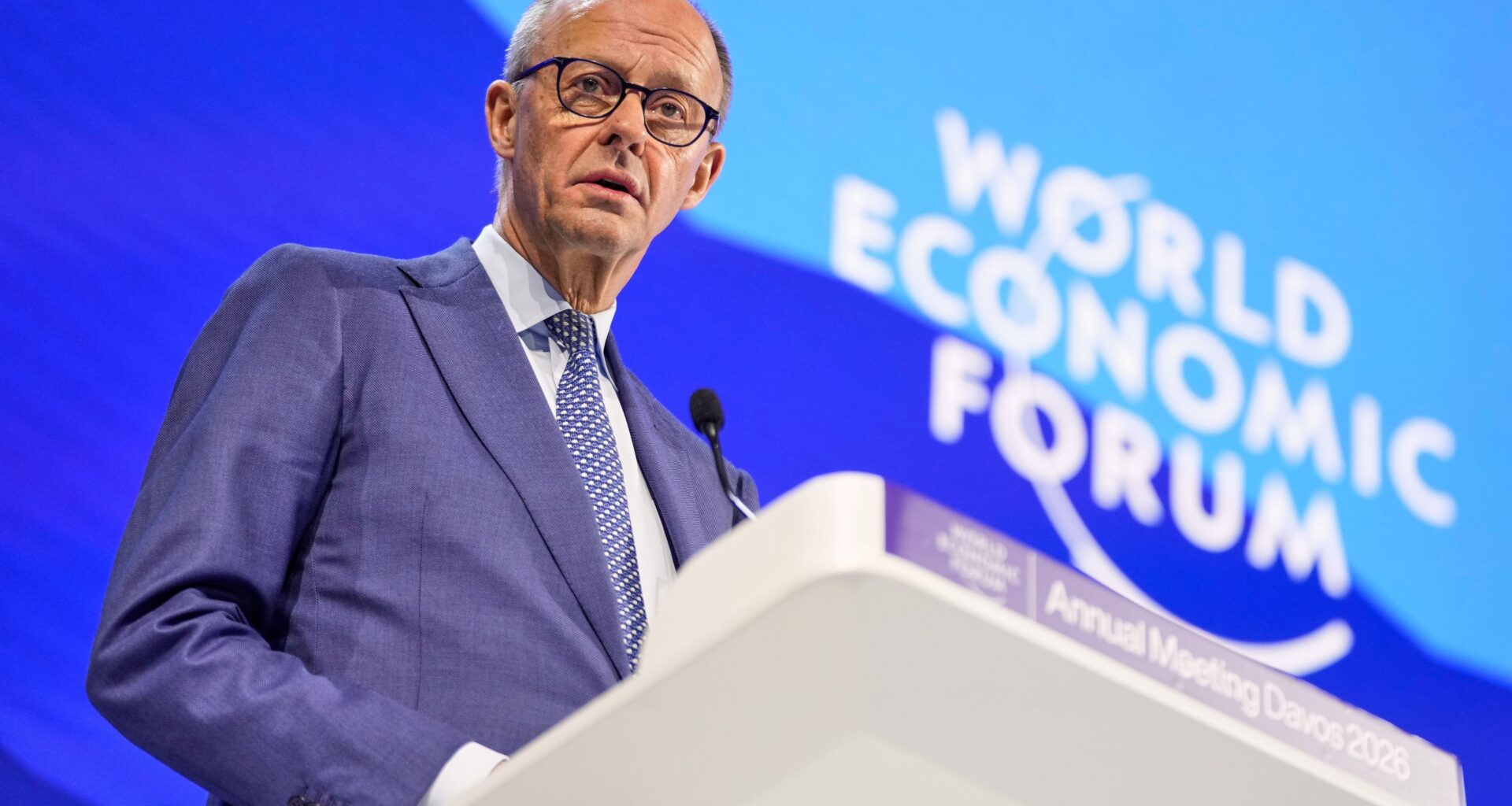 Nach Donald Trumps Grönland-Wende – Friedrich Merz hält Rede in Davos