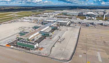 Grafik des Flugsteigs im Flughafen München MUC Terminal 1