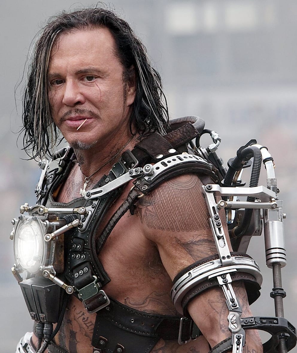 Als Bösewicht im zweiten „Iron Man“-Film noch einmal auf der großen Leinwand: Mickey Rourke im Jahr 2010