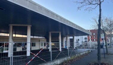 Zapfsäulen auf dem Waldhof abgebaut