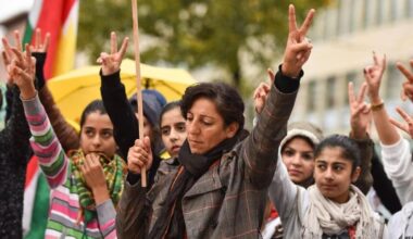 Kurdische Demonstration am Samstagnachmittag in der Mannheimer Innenstadt