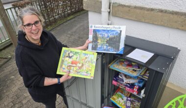 Neuer Puzzle-Schrank in Werther: So funktioniert der Tausch per Code | Haller Kreisblatt