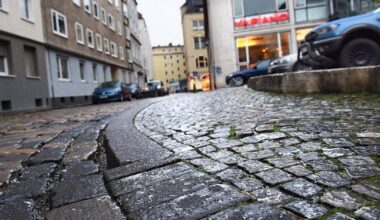 Glatteisgefahr in Bielefeld am Abend und gefrierender Regen in der Nacht