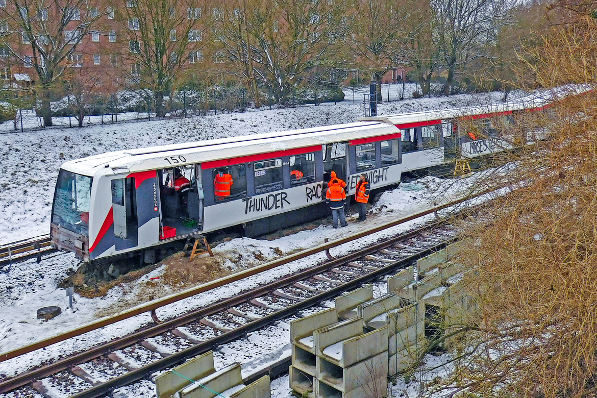 Warum der entgleiste U-Bahn-Zug in Billstedt nie wieder fahren wird – NAHVERKEHR HAMBURG