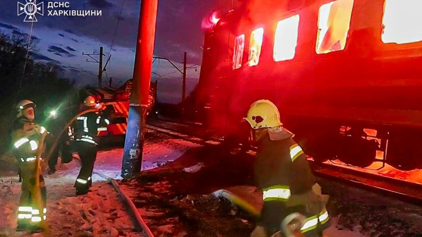 Einsatz nach Angriff auf Zug in Charkiw