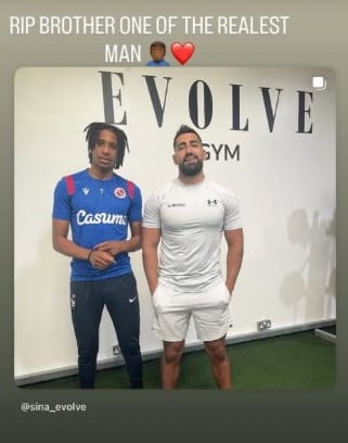 Mit dieser Instagram-Story trauert Bayern-Star Michael Olise (l.) um Sina Ghami