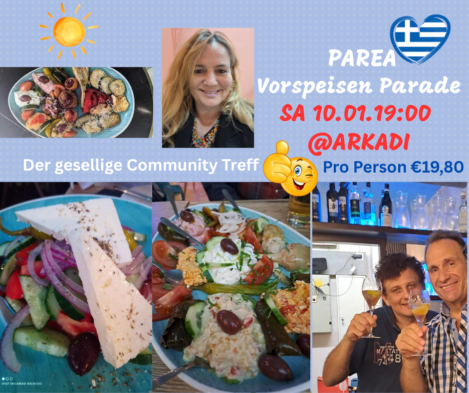 PAREA-Griechische Vorspeisen Parade- der gesellige Treff in München