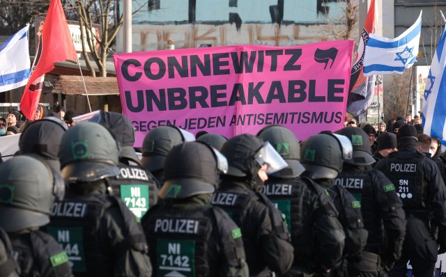 Proisraelische Demonstration in Connewitz