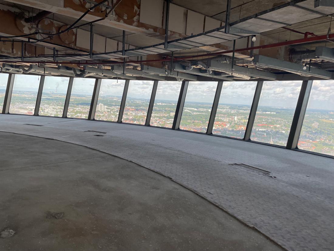 Die Drehplatte im ehemaligen Colonius-Restaurant in Köln.