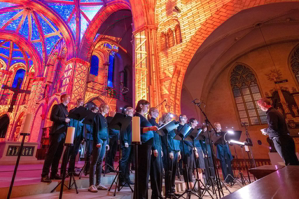 Dommusik hat jeden „Luminiscence“-Abend live begleitet