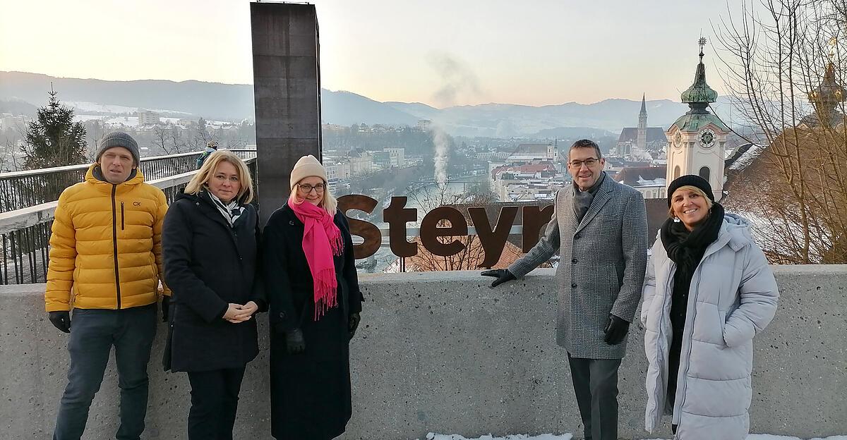 Neuer Fotopoint beim Taborturm fängt "Steyrblicke" ein