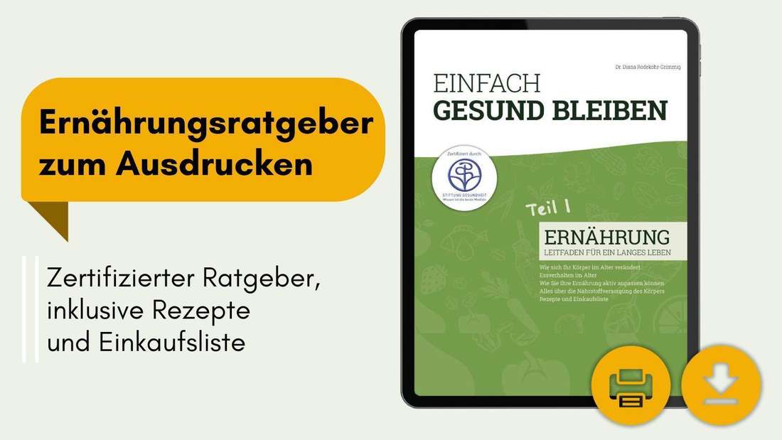 Mit dem Ratgeber erhalten Sie alle wichtigen Infos und Tipps zum Thema Ernährung.