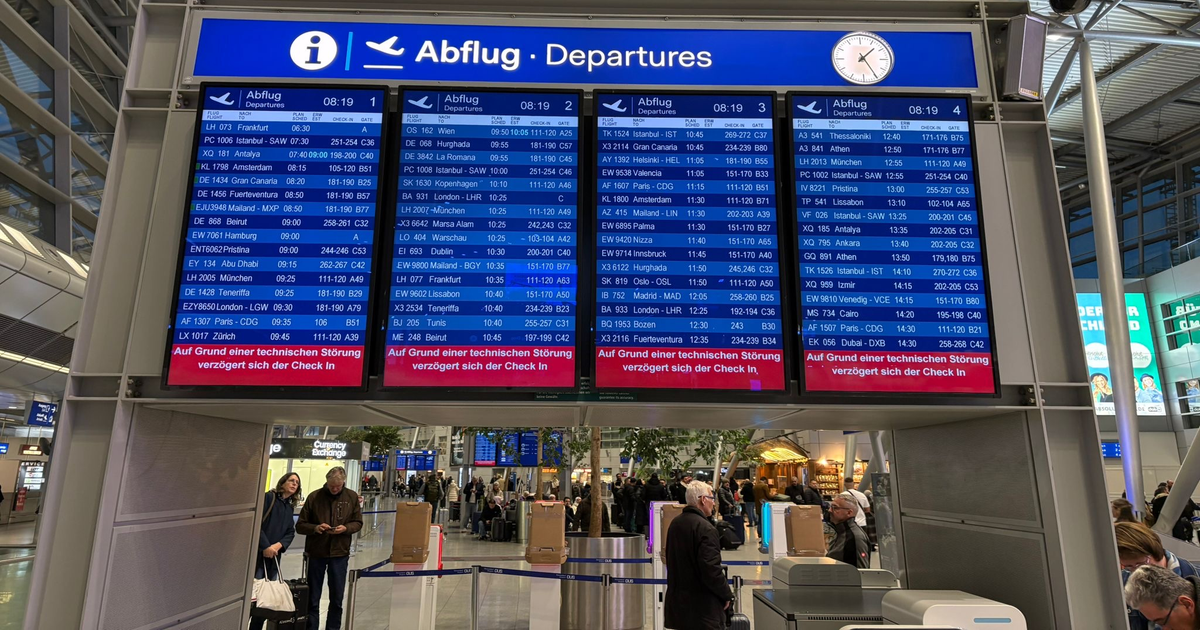 IT-Störung sorgt für manuelles Check-in am Flughafen Düsseldorf