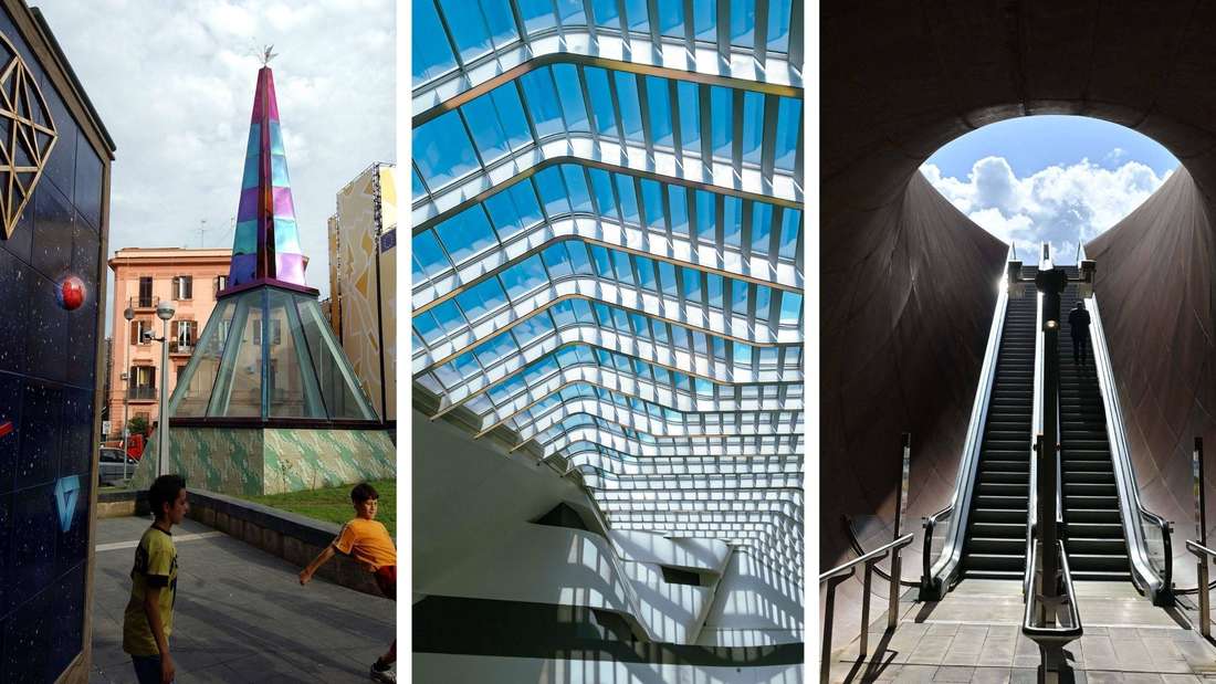 Neapel Süditalien Bahnstationen Ubahnstationen Stadt Metropole öffentlicher Verkehr 