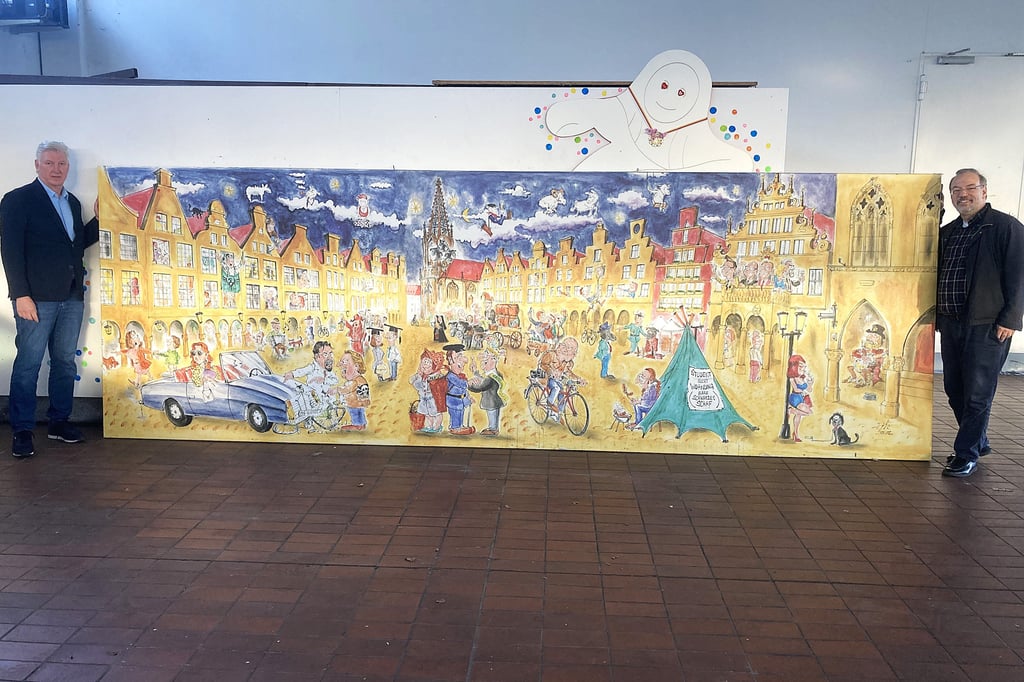 Alte Wimmelbilder aus Münster suchen ein Zuhause